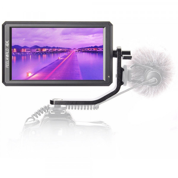 Feelworld F6, monitor HDMI 5,7", 4K, cu brat articulat