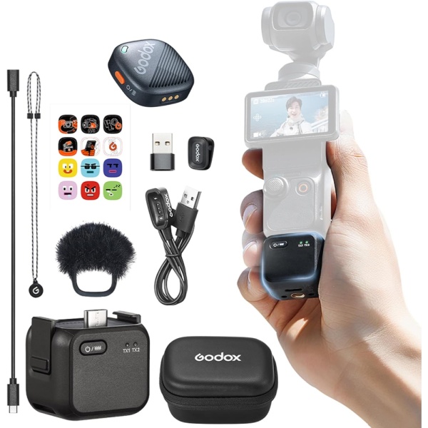 Godox Cube-OP3 Kit 1, Sistem Microfon Wireless pentru DJI Osmo Pocket 3