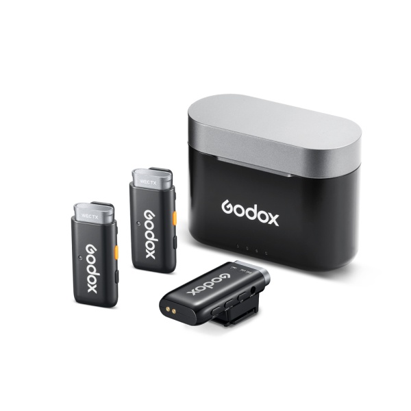 Godox WEC-S Kit2, Sistem 2 microfoane wireless 2.4 GHz, pentru camere Sony