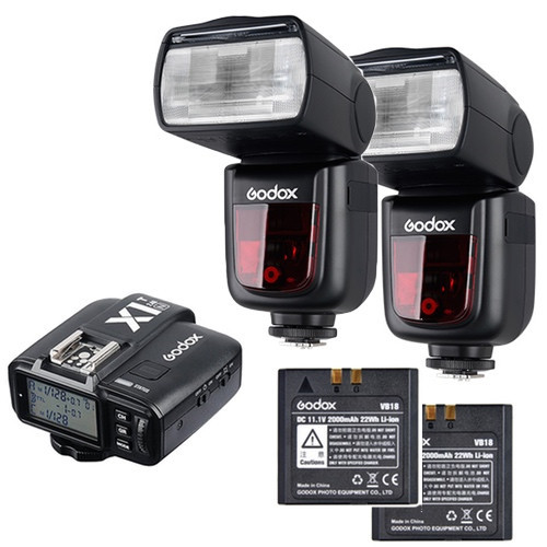 Kit Duo Speedlite V860II pentru Olympus/Panasonic cu declansator X1