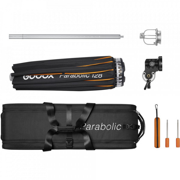 Kit Softbox Parabolic cu zoom 128 cm, Godox P128