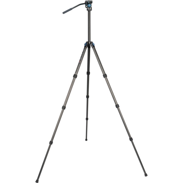 Kit video cu trepied din carbon Sirui ST-124 + cap video fluid Sirui VA-5