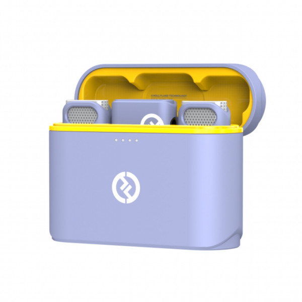 Microfon Wireless pentru 2 Persoane, Hollyland Lark M1 Duo, 2.4 GHz, Violet