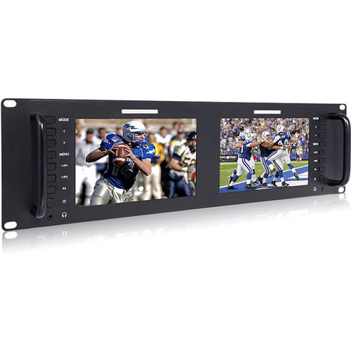Monitor FeelWorld D71-H Dual 7" 3 RU, Rack, HDMI, LCD