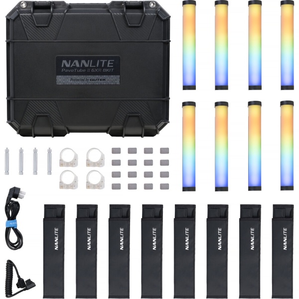 Nanlite PavoTube II 6XR KIT - 8 Tuburi LED RGB, 25cm