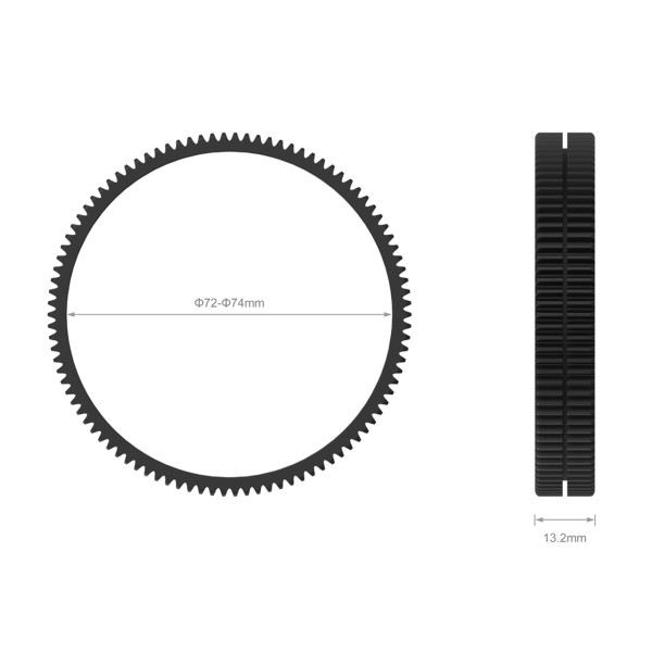 SmallRig 3293 Inel de Focalizare Fără Sudură Φ72-Φ74