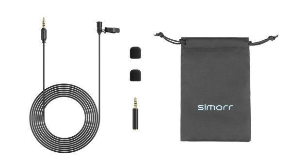 SmallRig 3388 Simorr Wave L1 Microfon Lavalieră 3.5mm (Negru)