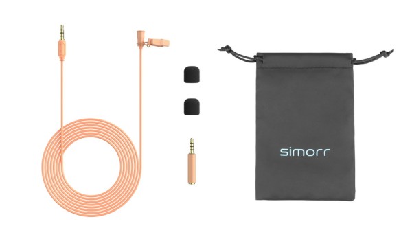 SmallRig 3389, Microfon lavaliera Simorr Wave L1 3.5mm