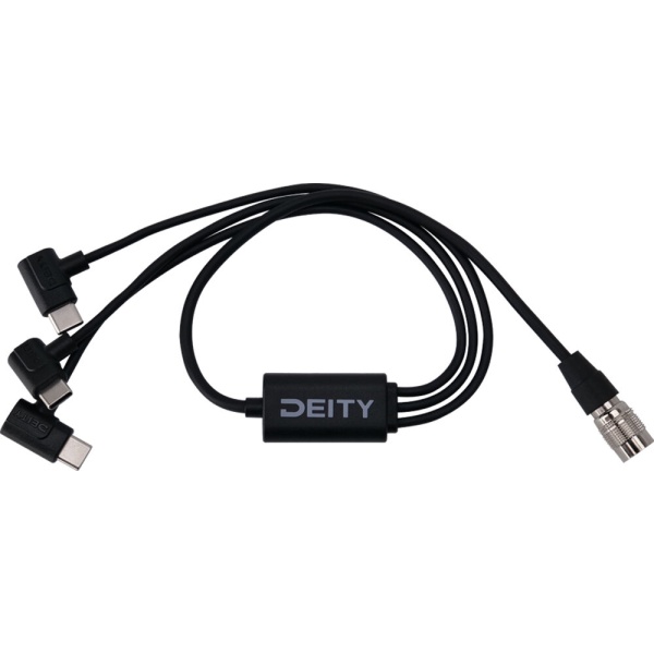 Deity SPD-HR3U - Cablu pentru microfon cu mufa Hirose 4 pini la 3 USB-C