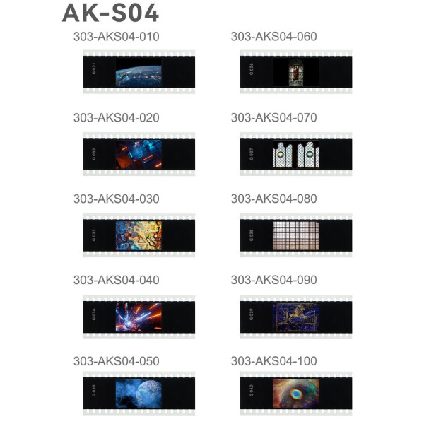 Filtru de proiectie Godox AK-S04 Slide pentru Godox AK-R21, 10 buc/set