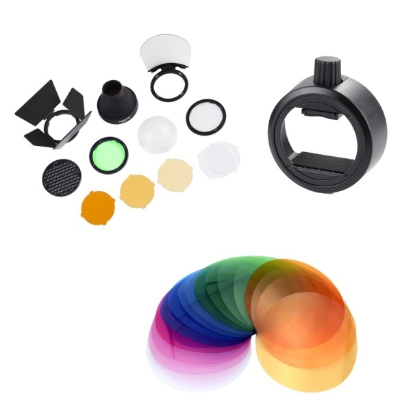 Godox Creative Lightning Pro, Kit cu AK-R1, adaptor S-R1 si Set filtre V-11T