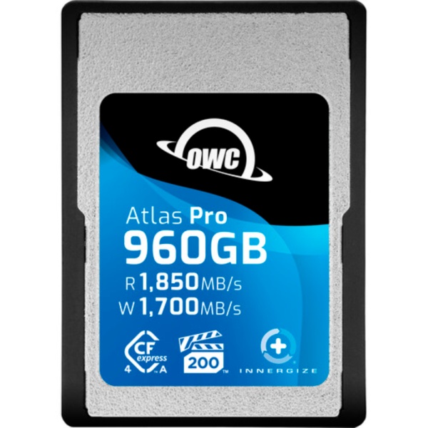OWC Atlas Pro CFexpress Type A, Card memorie de 960GB, 1850MB/s, VPG200, cu adaptor Type B