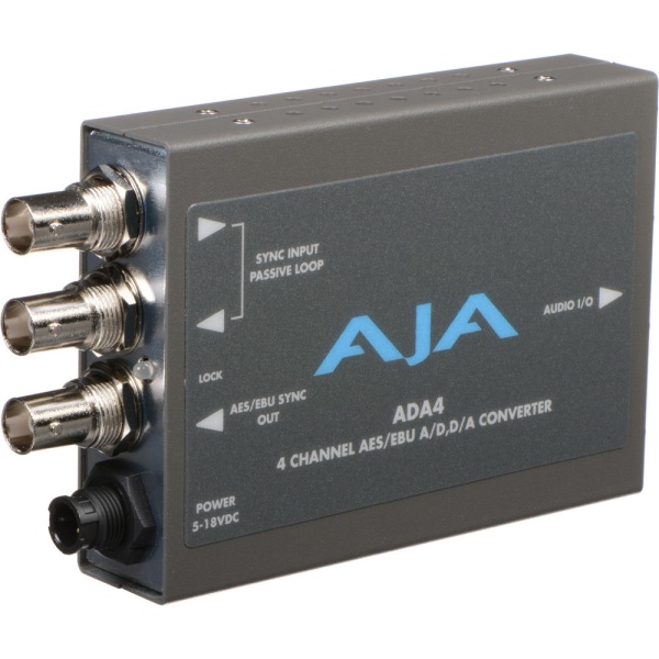 AJA ADA4, 4-Channel Bi-Directional Audio A/D & D/A Converter
