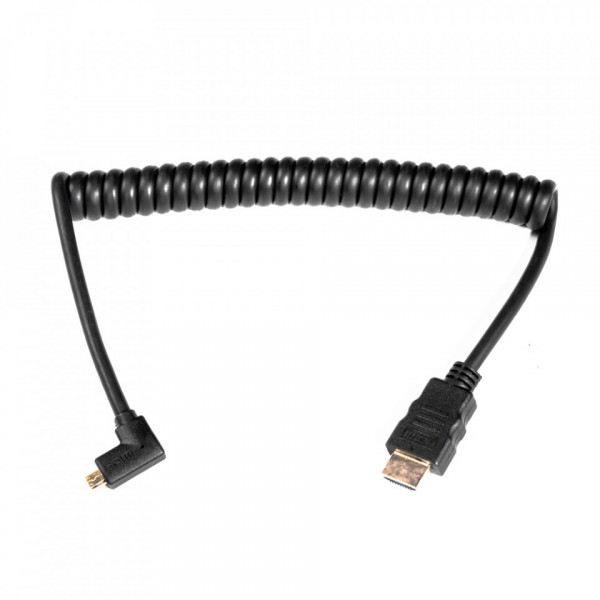 Caruba, Cablu spiralat HDMI la Micro HDMI, 45cm