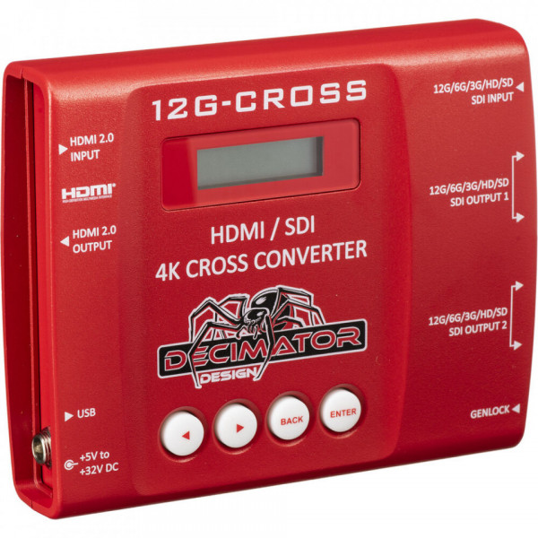 DECIMATOR 12G-CROSS 4K HDMI/SDI Cross Converter