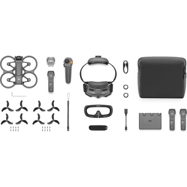 DJI Avata 2 FPV Fly More Combo, pachet cu 3 baterii