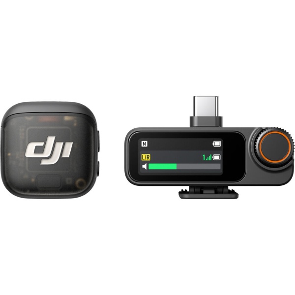 DJI Mic 3, Sistem microfon wireless 1 persoana, USB-C, 1 TX + 1 RX