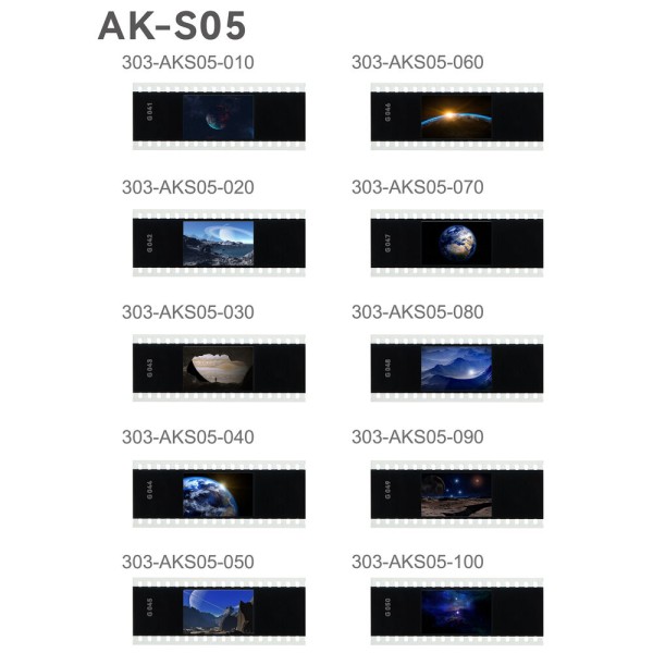 Filtru de proiectie Godox AK-S05 Slide pentru Godox AK-R21, 10 buc/set