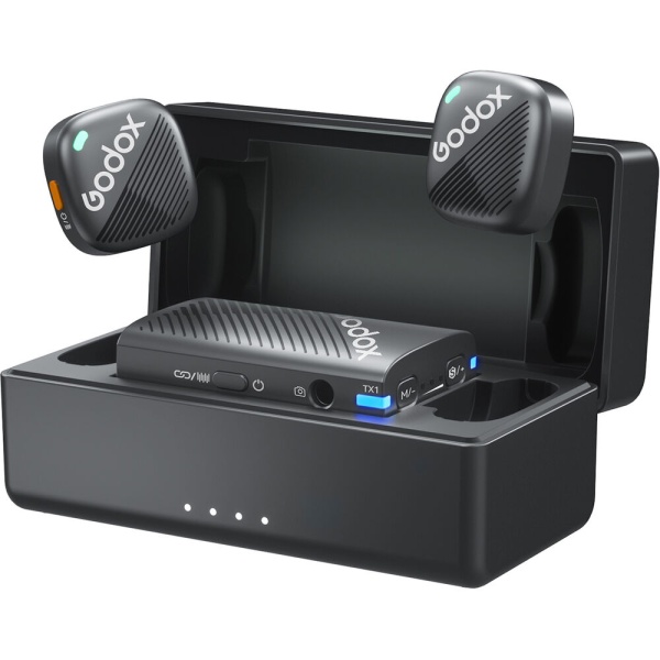 Godox Cube-C Kit2, Sistem Microfon Wireless Mini, 2 Persoane, 2.4 GHz