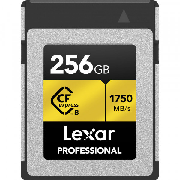 Lexar CFexpress PRO Type B, Card de Memorie 256 GB, Gold Series R1750/W1500 mb/s