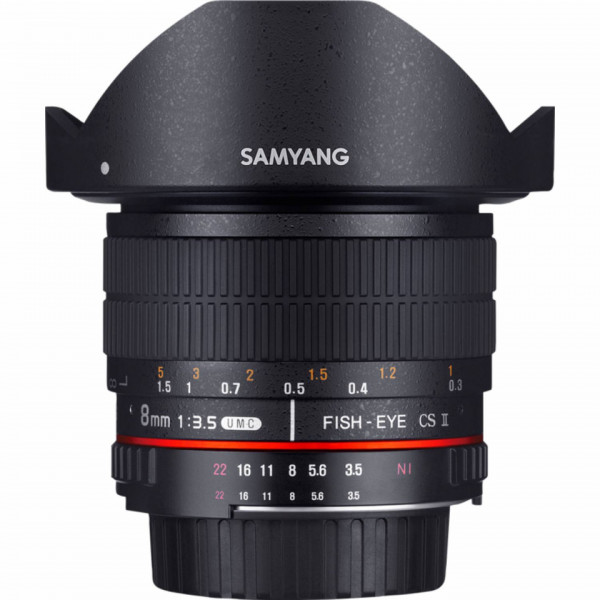 Obiectiv Samyang 8mm f/3.5 UMC Fish-Eye CS II, Canon EF