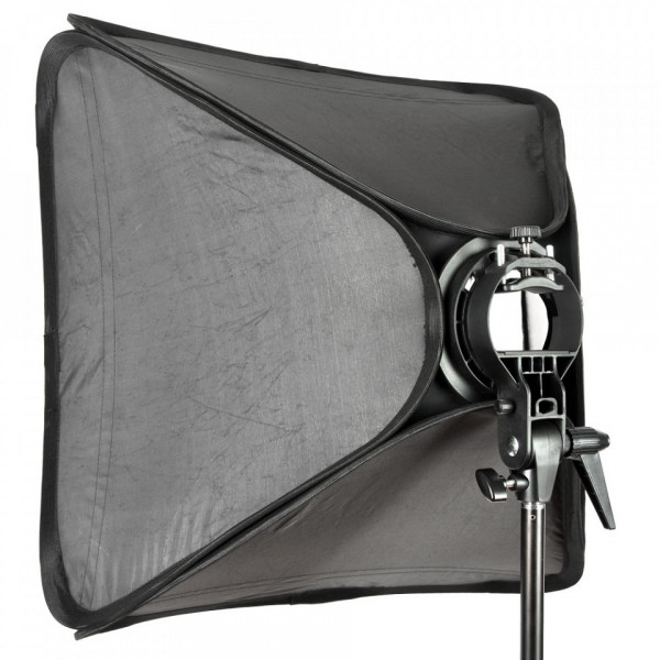 Suport blit Godox S-type, Elinchrom Rotolux + Softbox 60x60cm