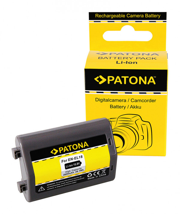 Acumulator replace Patona pentru Nikon EN-EL18 2600mAh 10.8V