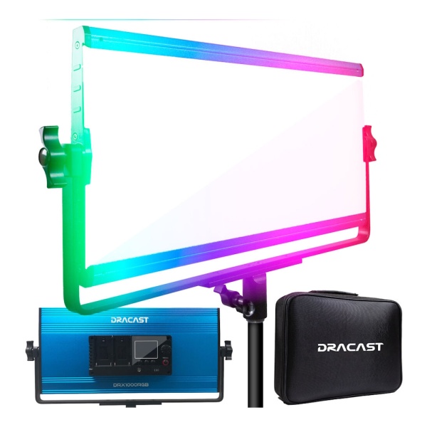 Dracast X Series LED1000, Panou LED RGB, 43.2 x 20.5 cm, 70W