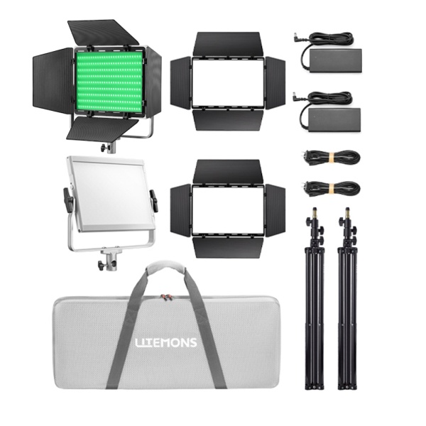 Godox Litemons LP600R, Kit 2 Panouri LED RGB, cu stative