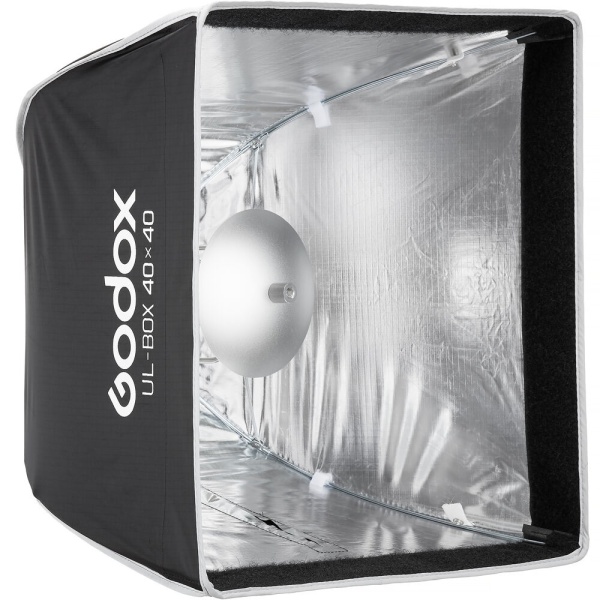 Godox UL BOX 40, Softbox patrat tip umbrela 40 x 40 cm, montura Bowens