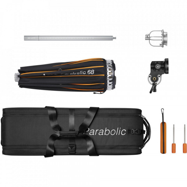 Kit Softbox Parabolic cu zoom 68 cm, Godox P68