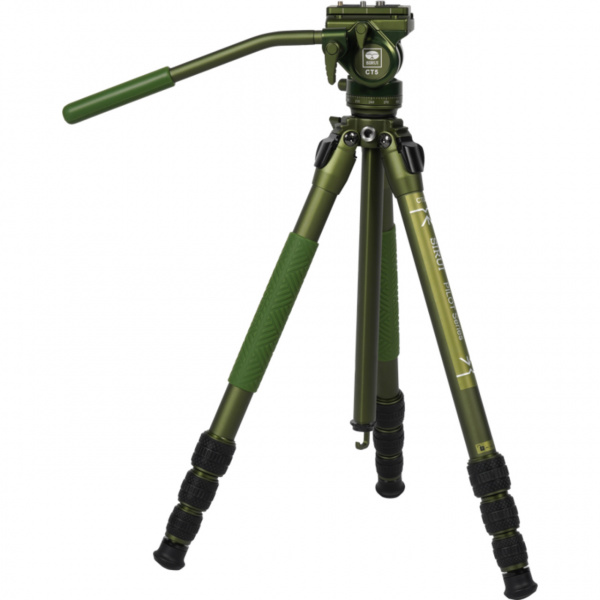 Kit trepied aluminiu cu cap video SIRUI CT04+CT5 (Verde)