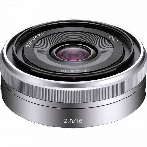 Obiectiv foto superangular Sony E F2,8 de 16 mm