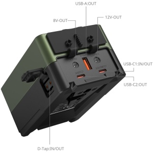 Acumulator SmallRig 4974, VB99 mini V Mount, 99Wh, Verde
