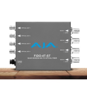 AJA FiDO-4T-ST, Convertor 4 x 3G-SDI la 4 x fibra optica ST