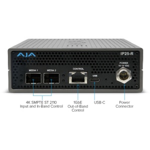 AJA IP25-R, Convertor SMPTE ST 2110 IP in 12G-SDI si HDMI 2.0