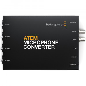 Blackmagic Design ATEM Microphone Converter convertor audio MADI cu 4 intrări Mic/Line și HDMI Monitor Out
