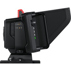 Studio Camera 4K Plus G2Cameră de studio profesională Blackmagic Design Studio Camera 4K Plus G2 cu ecran touchscreen de 7 inch și indicator tally frontal integrat
