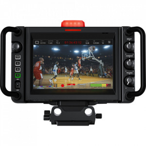 Camera de studio profesionala Blackmagic Studio Camera 4K Pro G2 cu ecran touchscreen de 7 inch si indicator de tally superiorCamera de studio profesionala Blackmagic Studio Camera 4K Pro G2 cu ecran touchscreen de 7 inch si indicator de tally superior
