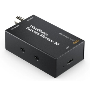 Interfata portabila de redare video Blackmagic Design UltraStudio Express Monitor 3G cu porturi HDMI Out si SDI Out