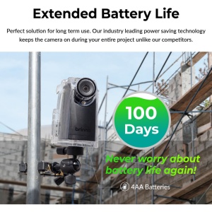 Brinno BCC300-C, Kit Camera Time Lapse Construction Bundle, 1080p, 118°
