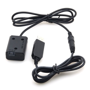 Caruba DC09, Acumulator Dummy Sony NP-FW50 Full Decoding cu alimentare USB 5V 2A