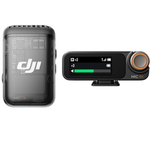 DJI Mic 2, Sistem Microfon Wireless Compact, 1 TX + 1 RX, 2.4 GHz