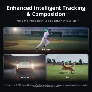 DJI RS 5 Combo, Stabilizator Gimbal cu Modul AI Tracking, Autonomie 14h