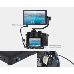 FeelWorld F5PROV4, Monitor Touchscreen On-camera, 6 inch, 450nits, 4K HDMI