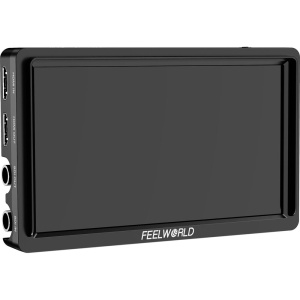 FeelWorld FW568S, Monitor Touchscreen On-Camera, 6 inch, 450nits, 4K HDMI  3G-SDI