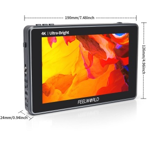 FeelWorld L7, Monitor Touchscreen On-camera , 7 inch, 2200nits, 4K HDMI