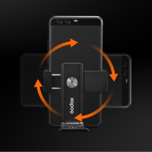 Godox MTH04, Suport telefon metalic, pliabil, cu cold shoe