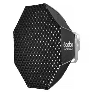 Godox KNOWLED Softbox octogonal pentru P300R, 120cm, cu grid 40°