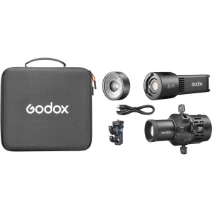 Godox RS100R lampă LED RGB full-color compactă 100W cu acumulator integrat și montură Godox S
